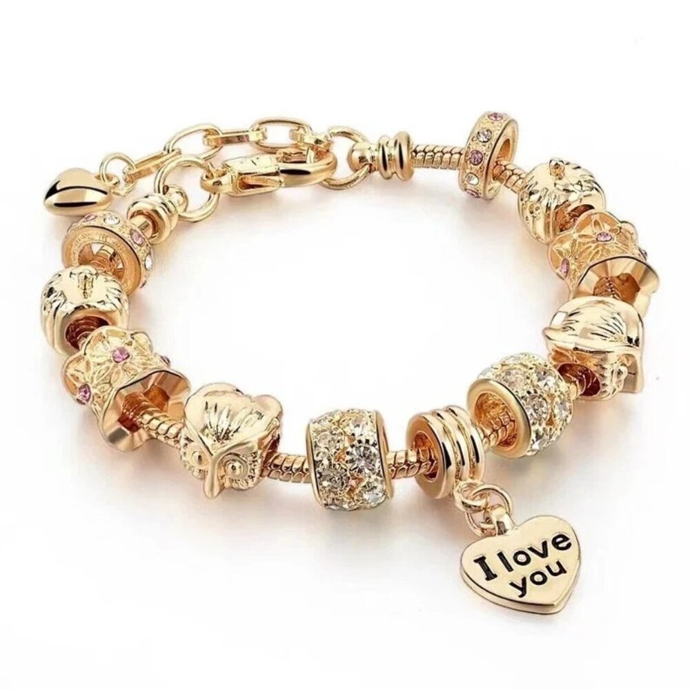 Gold Plated Charm Bracelet